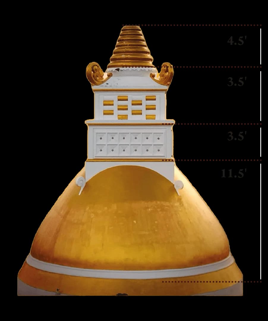 Paganeri Pagoda measurements